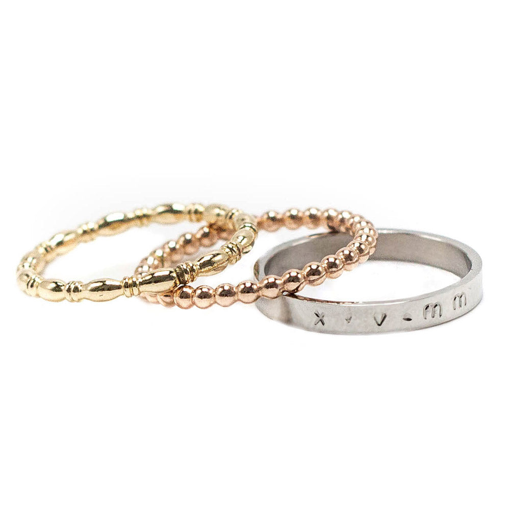 Stacking Rings, Personalized Stackable Rings