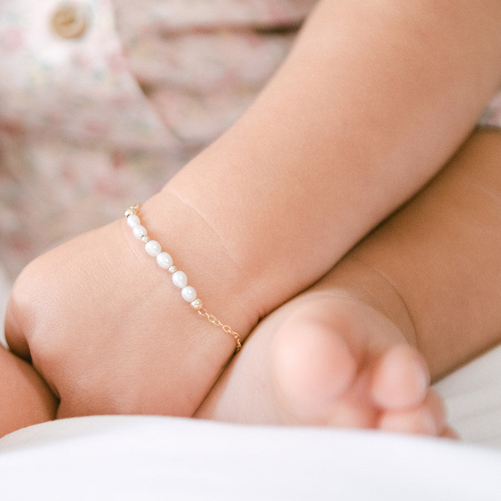 Wood Beads w/ Gold Bracelet – The Family Roost