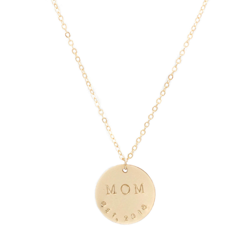 personalized gold necklace for mom