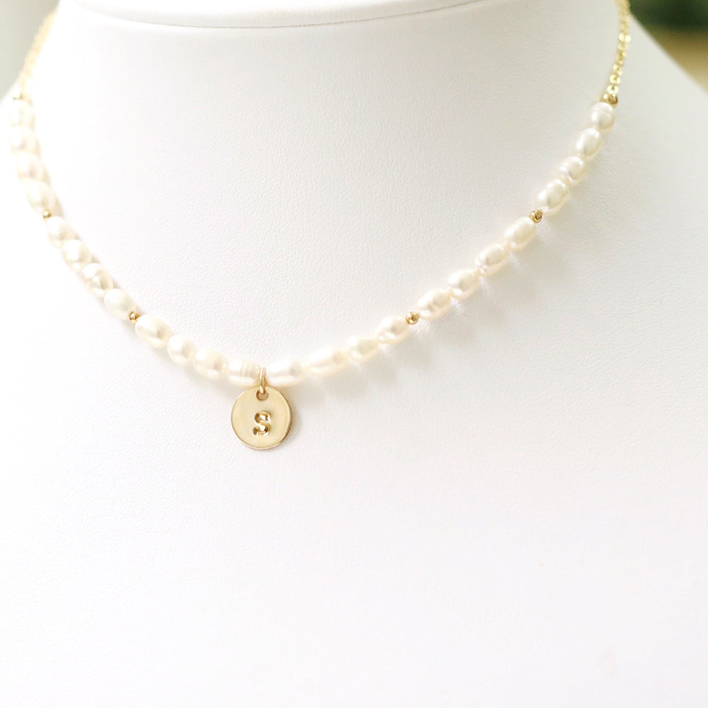 Kids/Girls Blessed Necklace: Gold Chain with Ivory Star-Shaped Cross 6-12 / Heart