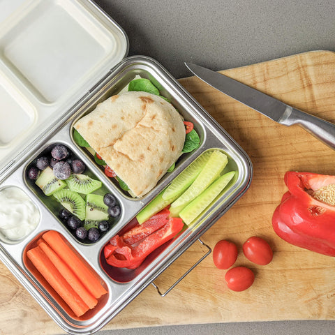 Bento lunch box with 5 compartments