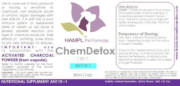 An110 Chemical Poisons Detox Past Or Current E G Commercial Neuro Holistic Healthy Pet