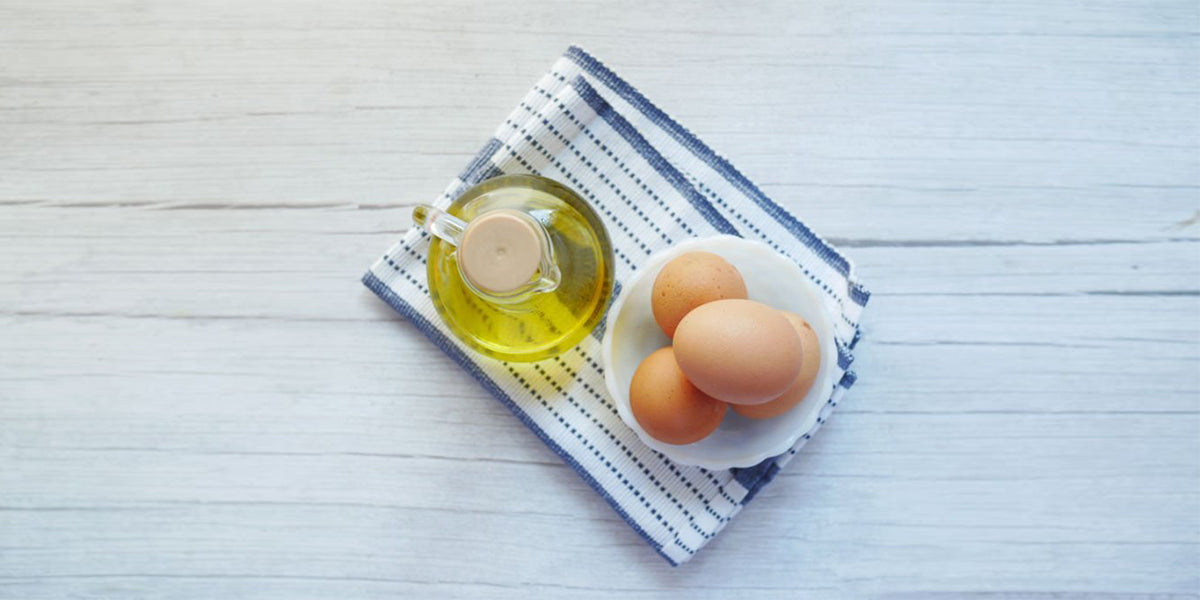 Egg and Olive oil hair spa treatment for straightened hair