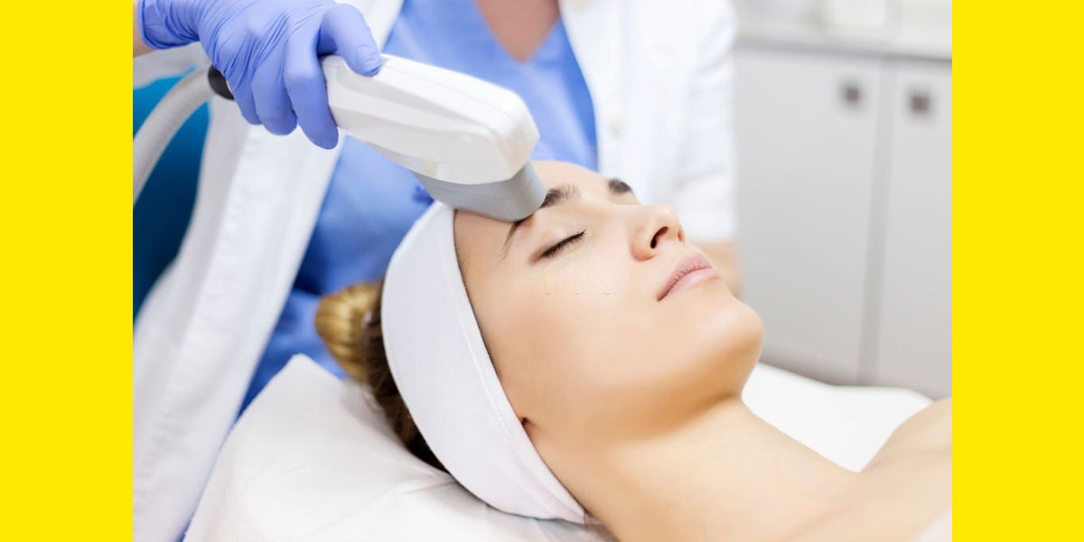 Ultrasound facial therapy to tighten face skin