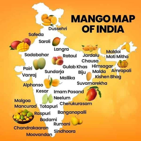 Mango Map of India