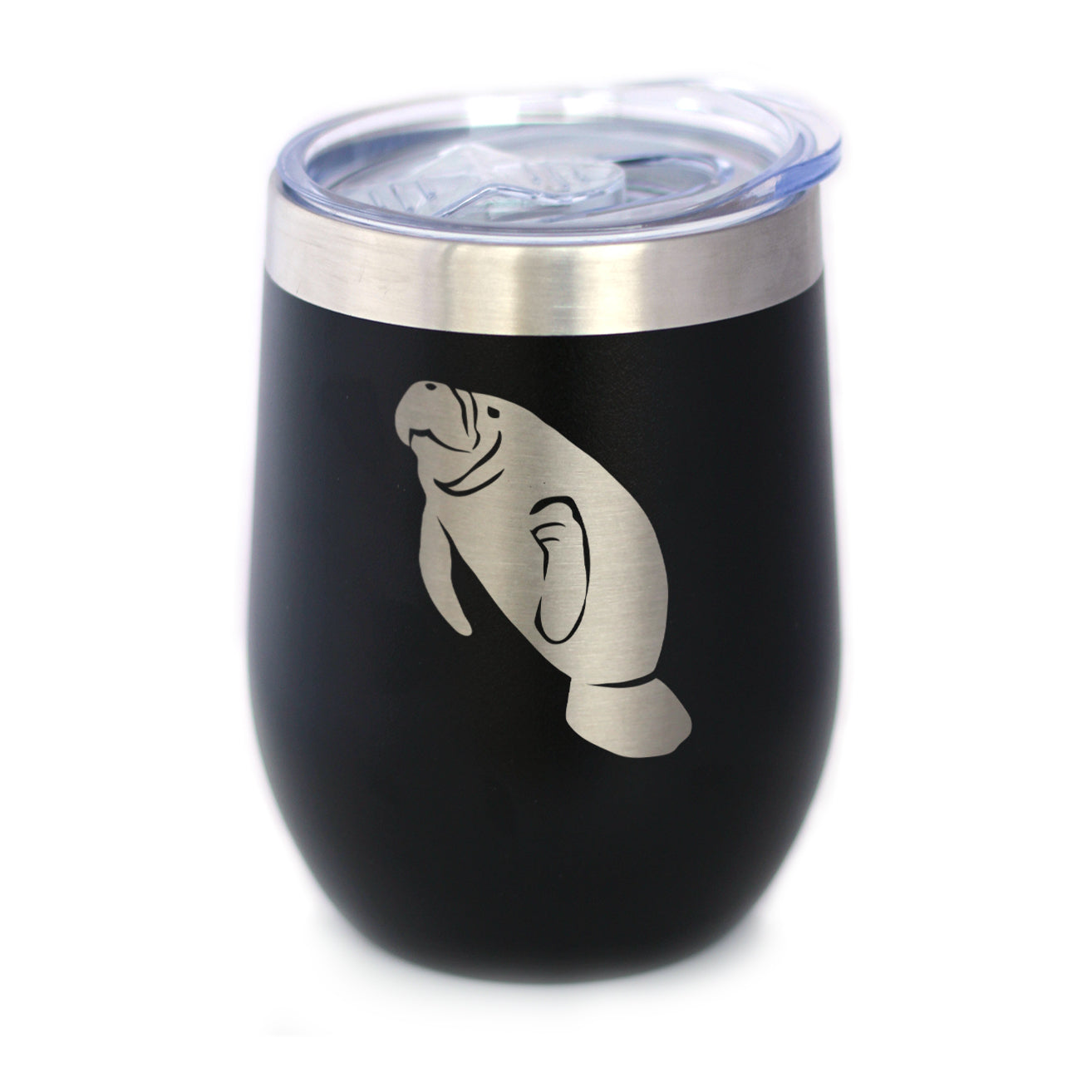 Beach & Wine Insulated Tumbler- Black