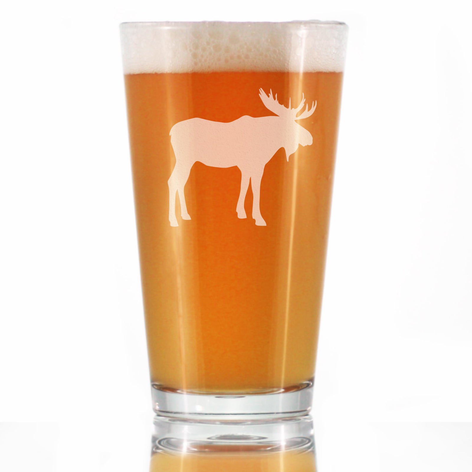 Deer Beer Can Pint Glass - Cabin Themed Gifts or Rustic Decor for Men -  bevvee