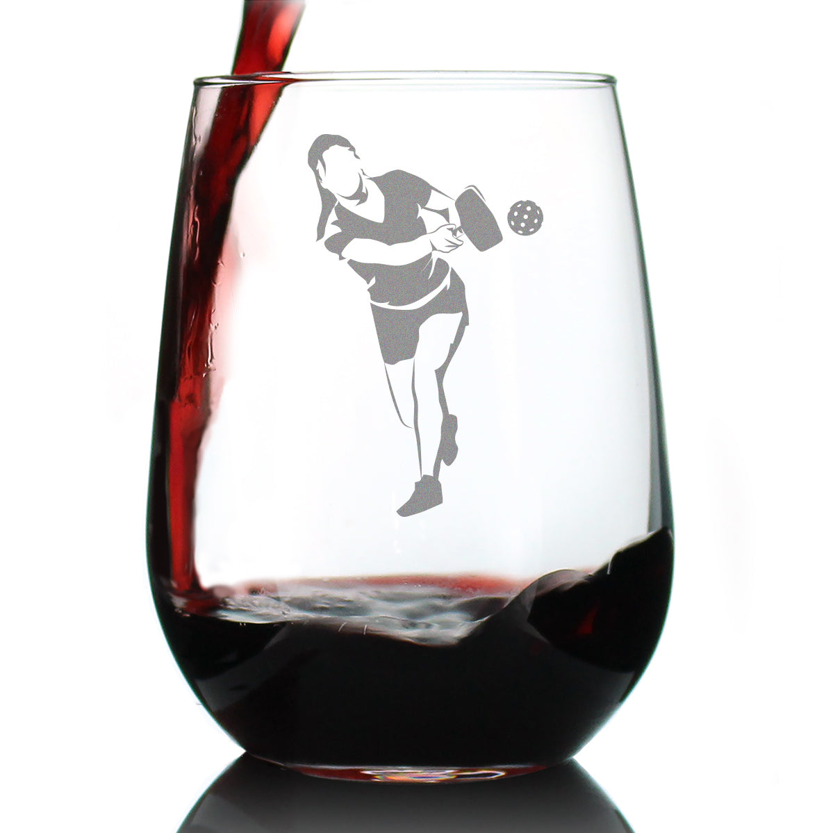 Pickleball Player Man Beer Can Pint Glass - Pickleball Gifts and Decor -  bevvee