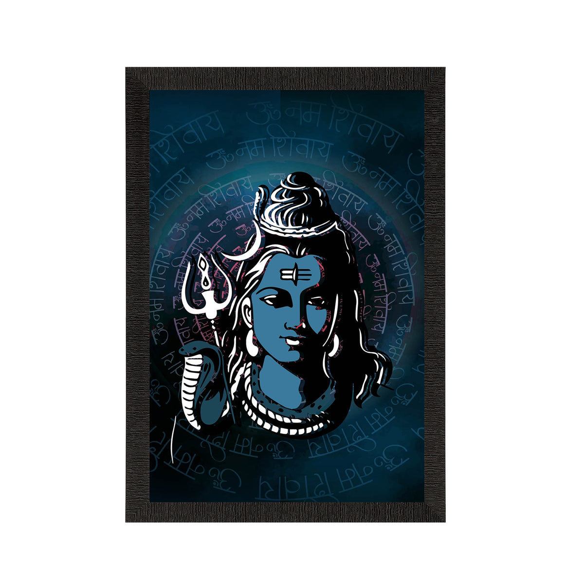 Lord Shiva Satin Matt Texture UV Art Painting - eCraftIndia Online