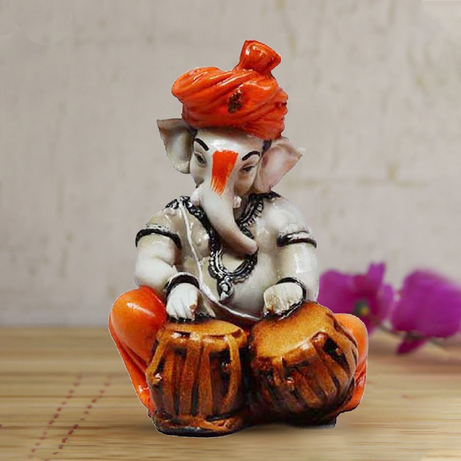 Lord Ganesha playing Tabla - eCraftIndia Online