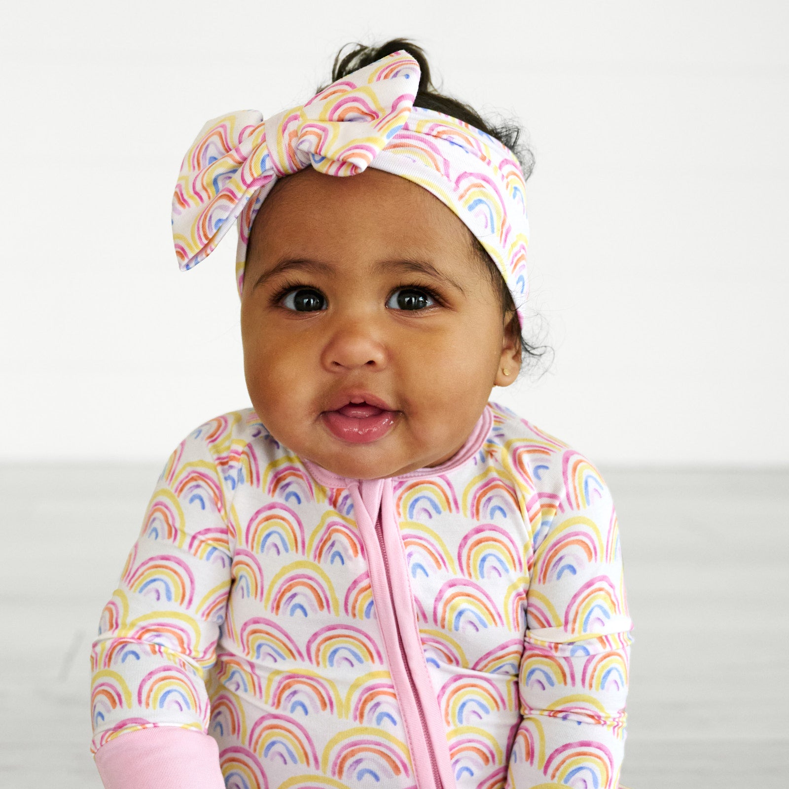 Pastel Rainbows Luxe Bow Headband
