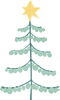 Drawing of a Christmas tree