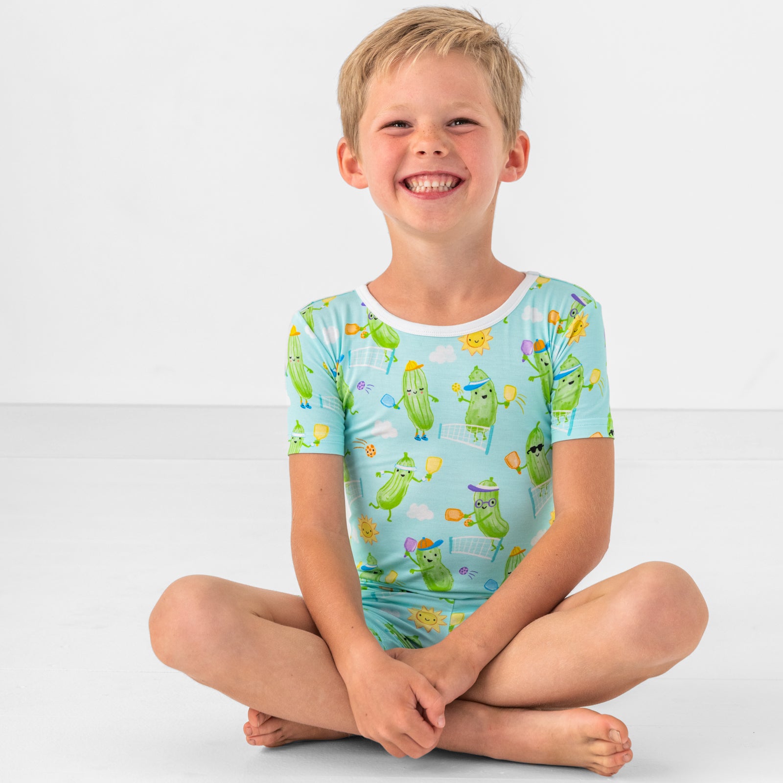 Pickle Power Two-Piece Short Sleeve & Shorts Pajama Set