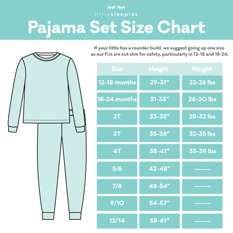 Ralph Pajamas Size Chart