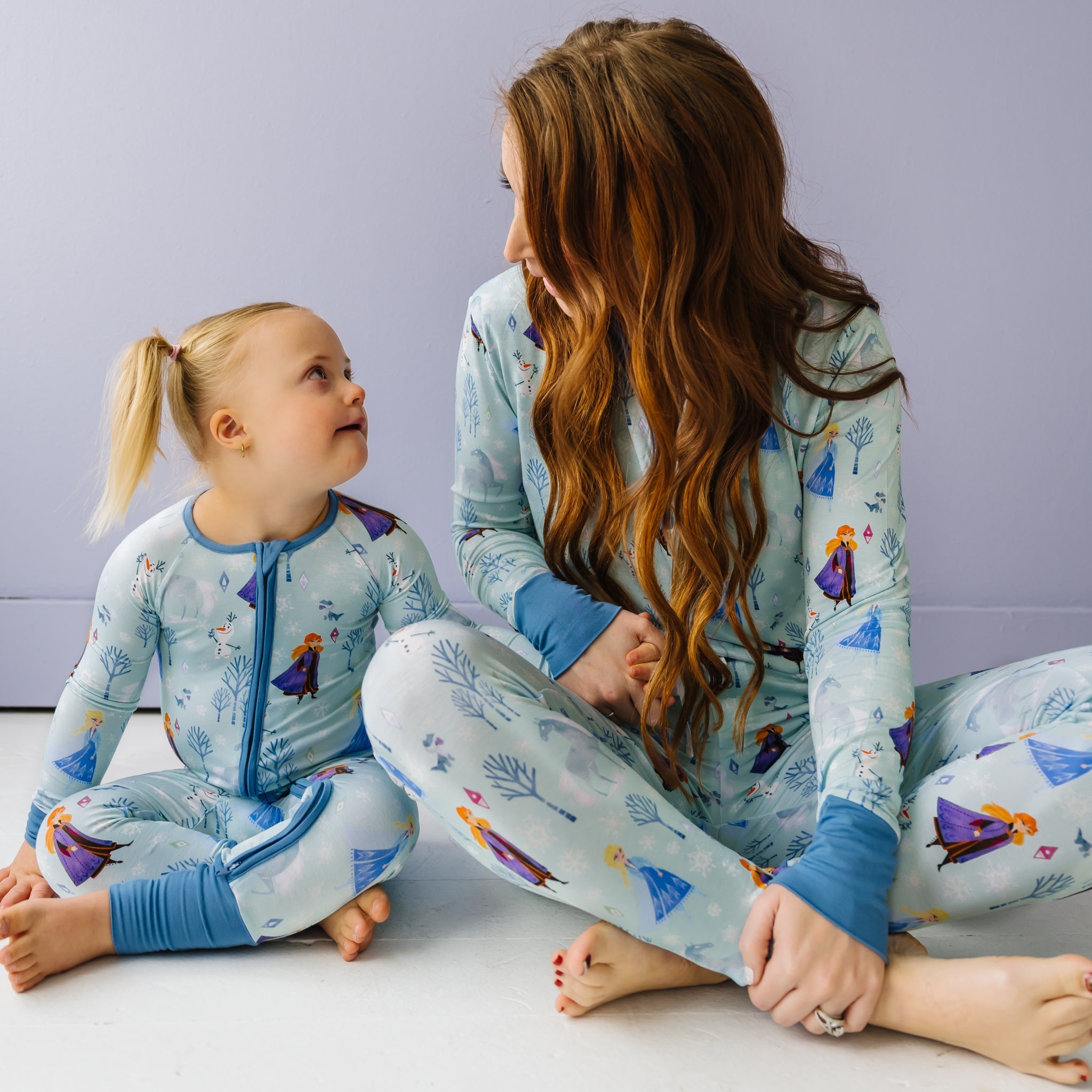 Kaal Leegte vangst Disney Frozen Anna & Elsa Women's Bamboo Viscose Pajama Pants - Little  Sleepies