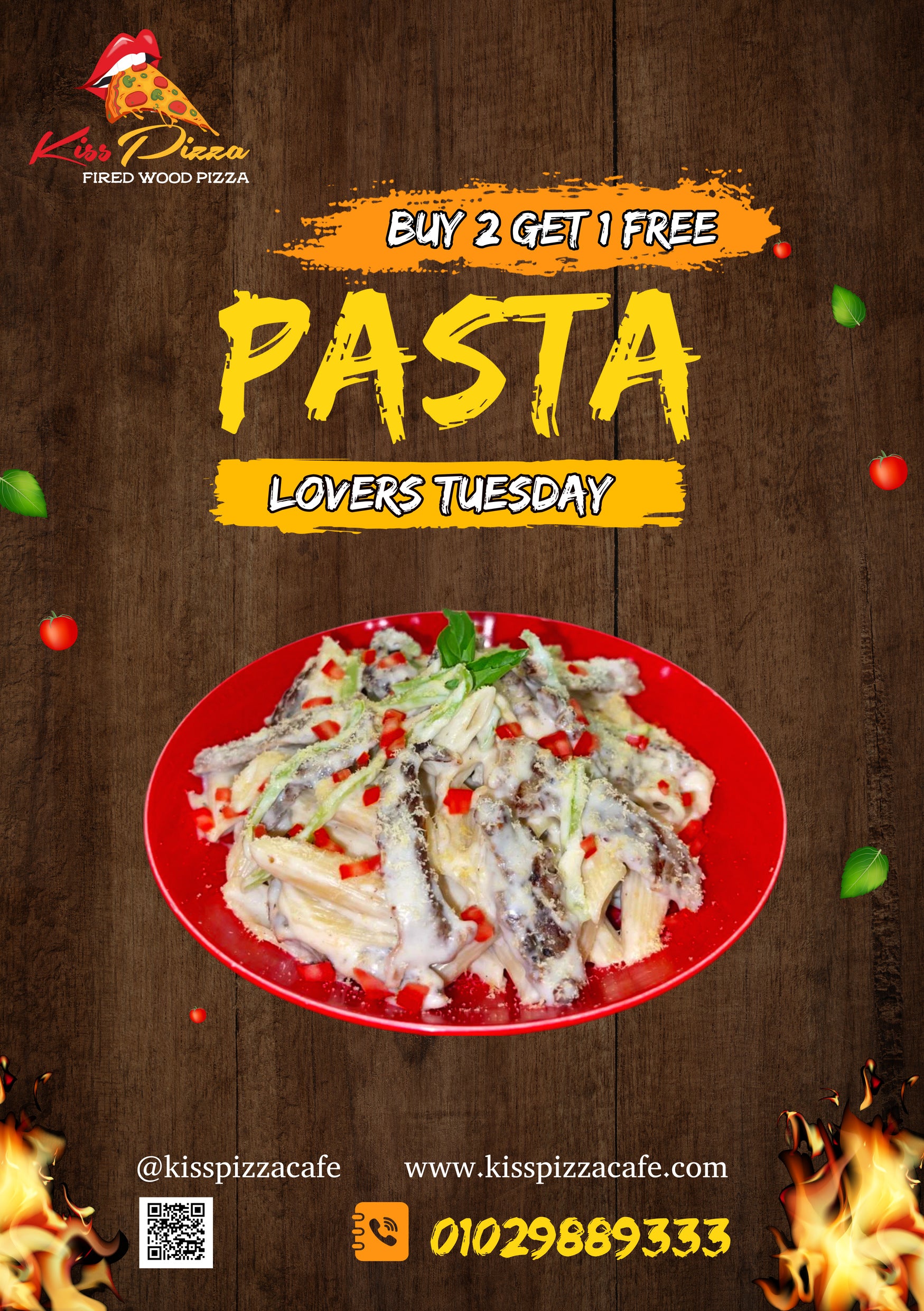 Kiss Pizza Tuesday Offer