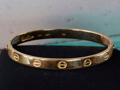 cartier love bracelet patina