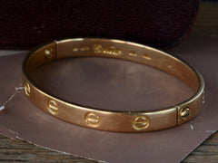 cartier love bracelet patina