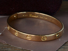 1970s French Cartier Love Bracelet 