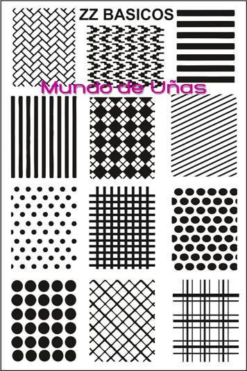 ZZ MARCAS Stamping plate – Mundo de Unas