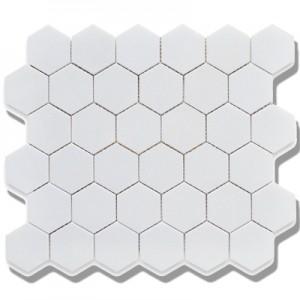 Simple Black and White Penny Round Ceramic Mosaic Matte – Tilezz
