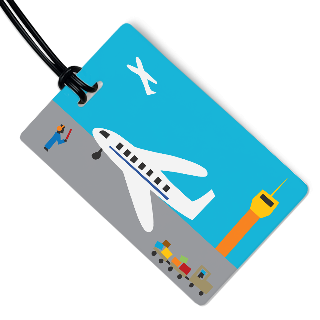 Cat in Plane Luggage Tag – R. Nichols