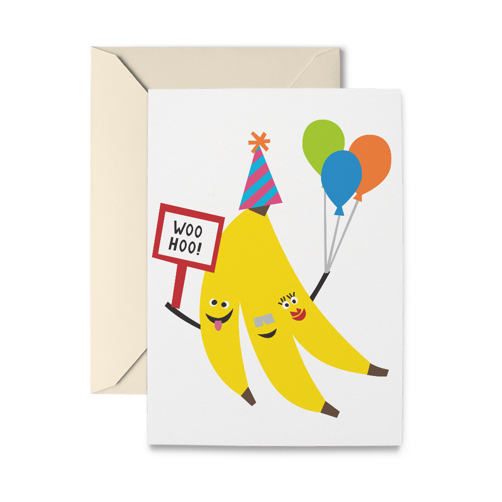 banana birthday card