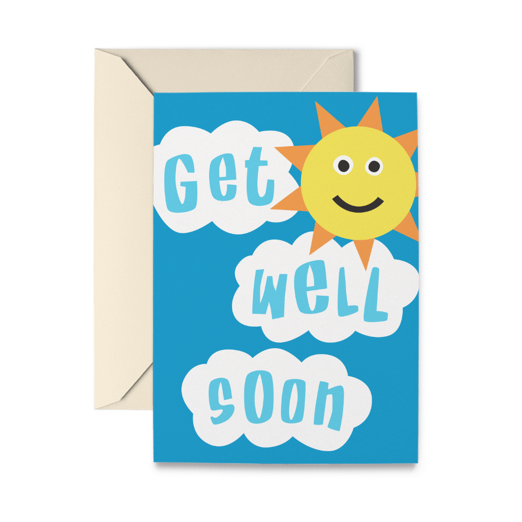 Get Well Sun Greeting Card - R Nichols product image