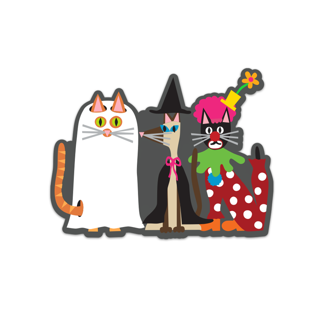 Halloween Cats Sticker - R Nichols product image