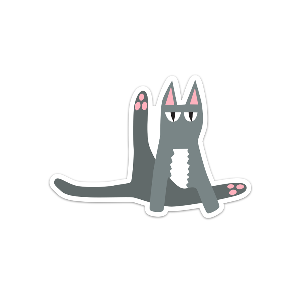 Walking Cat Sticker