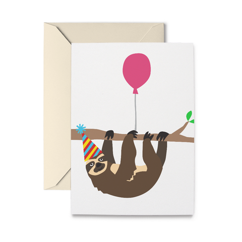 Download Birthday Sloth Greeting Card R Nichols