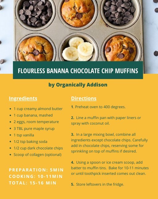 Banana Choco chip muffins recipe