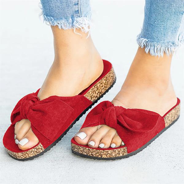 cute red sandals