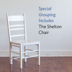 The shelton chair is included in this special grouping