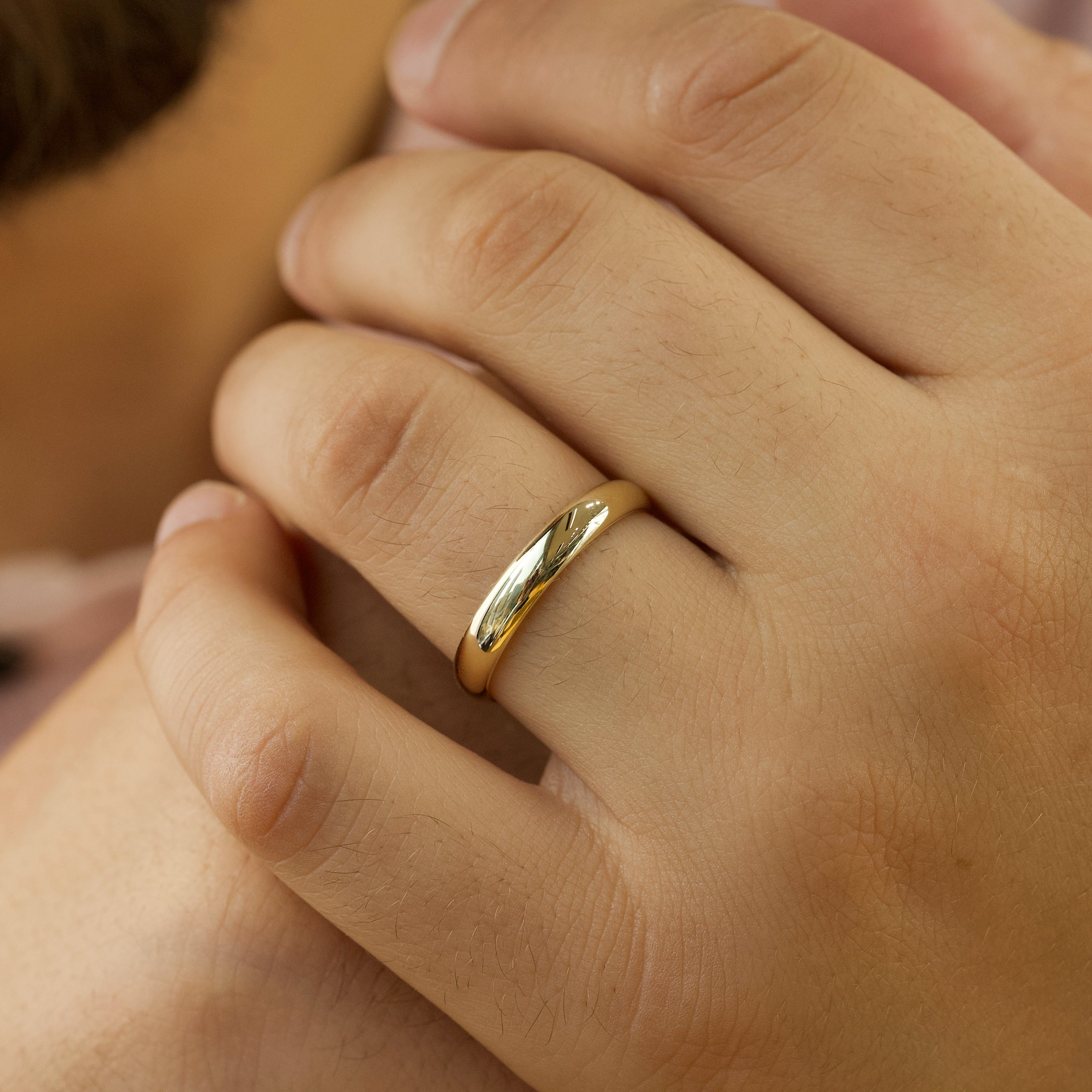 Wedding Rings Couple Sets Men Women | Wedding Rings Men Women Gold Color -  Simple - Aliexpress