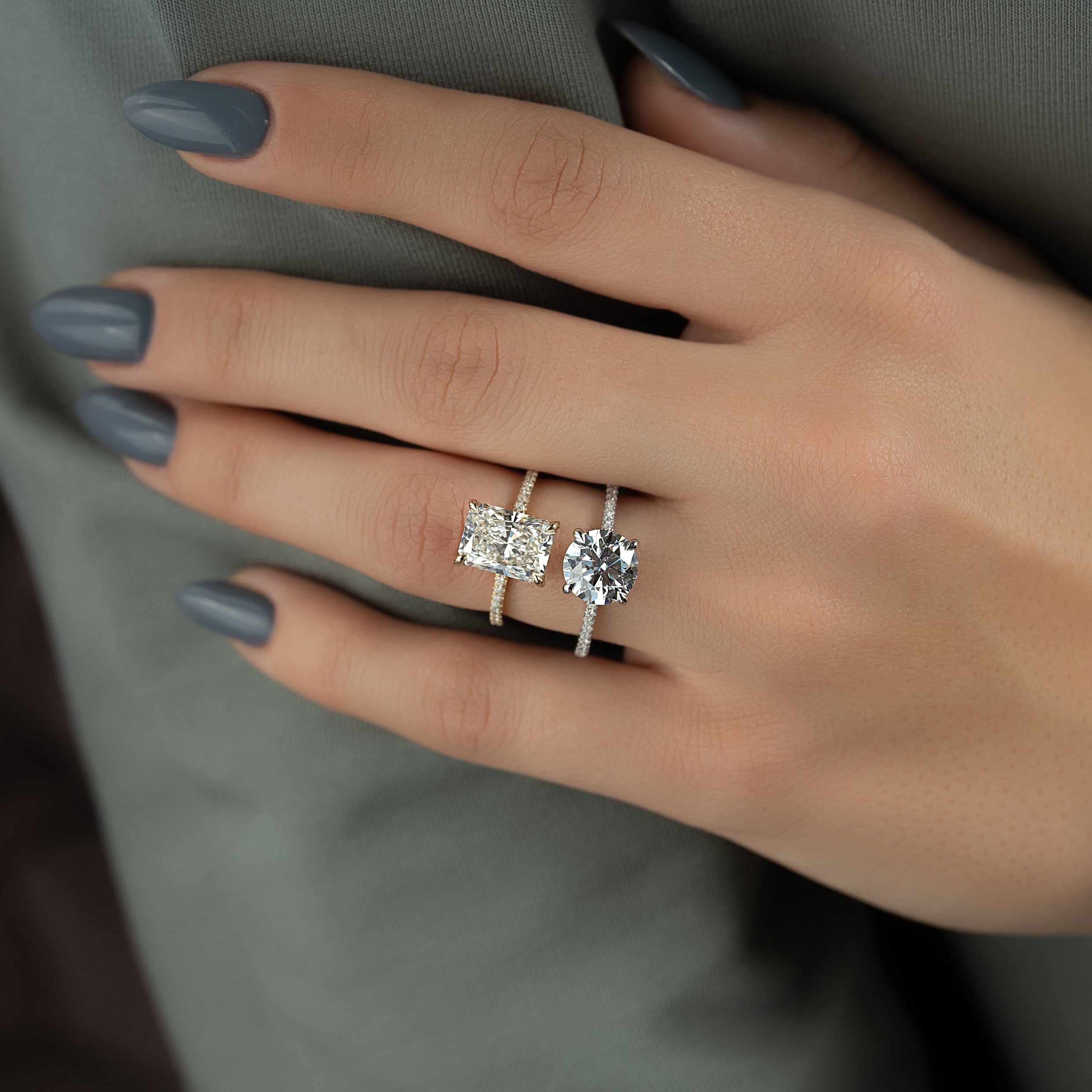 Round vs. Radiant Diamonds - Which One Sparkles More?