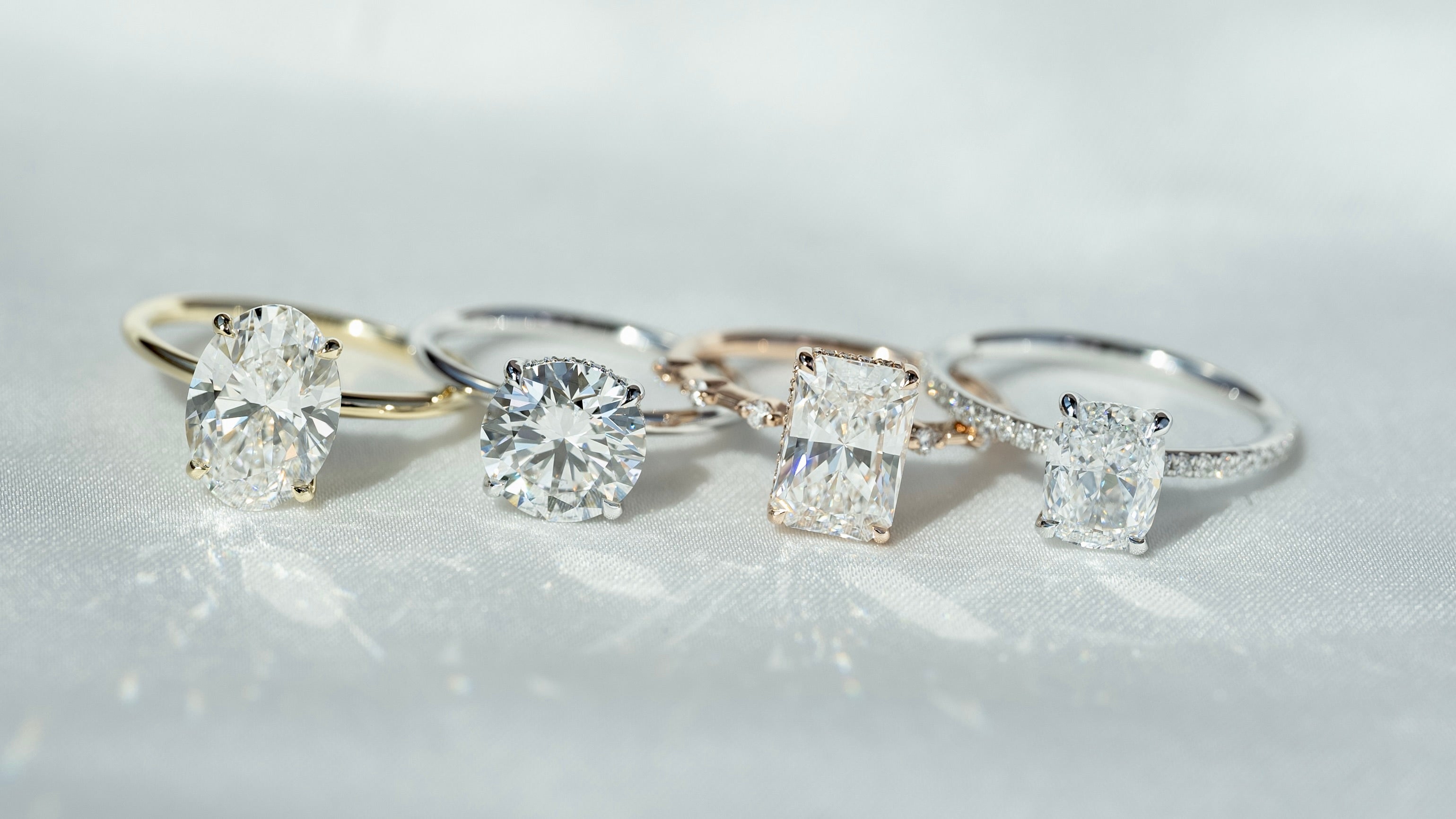 Simple Artificial Diamond Ring Proposal Engagement Ring Rose - Temu