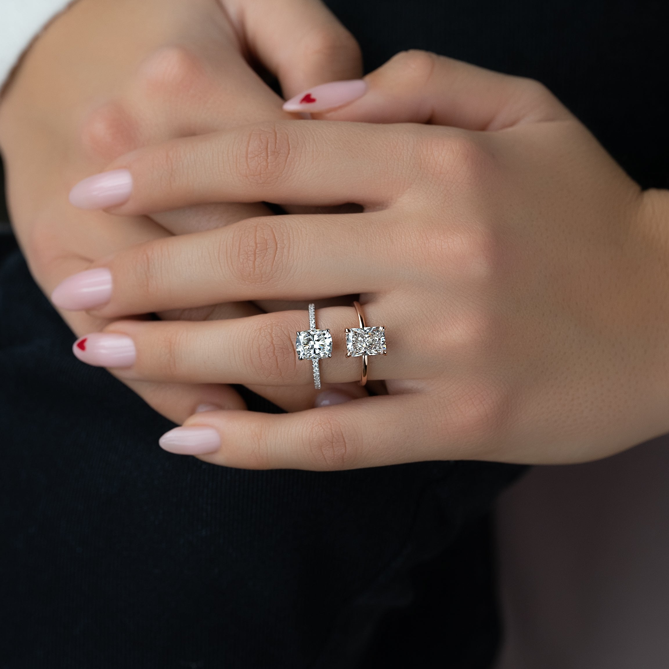 Multi-Diamond Cushion Frame Engagement Ring 1 ct tw 10K White Gold | Kay