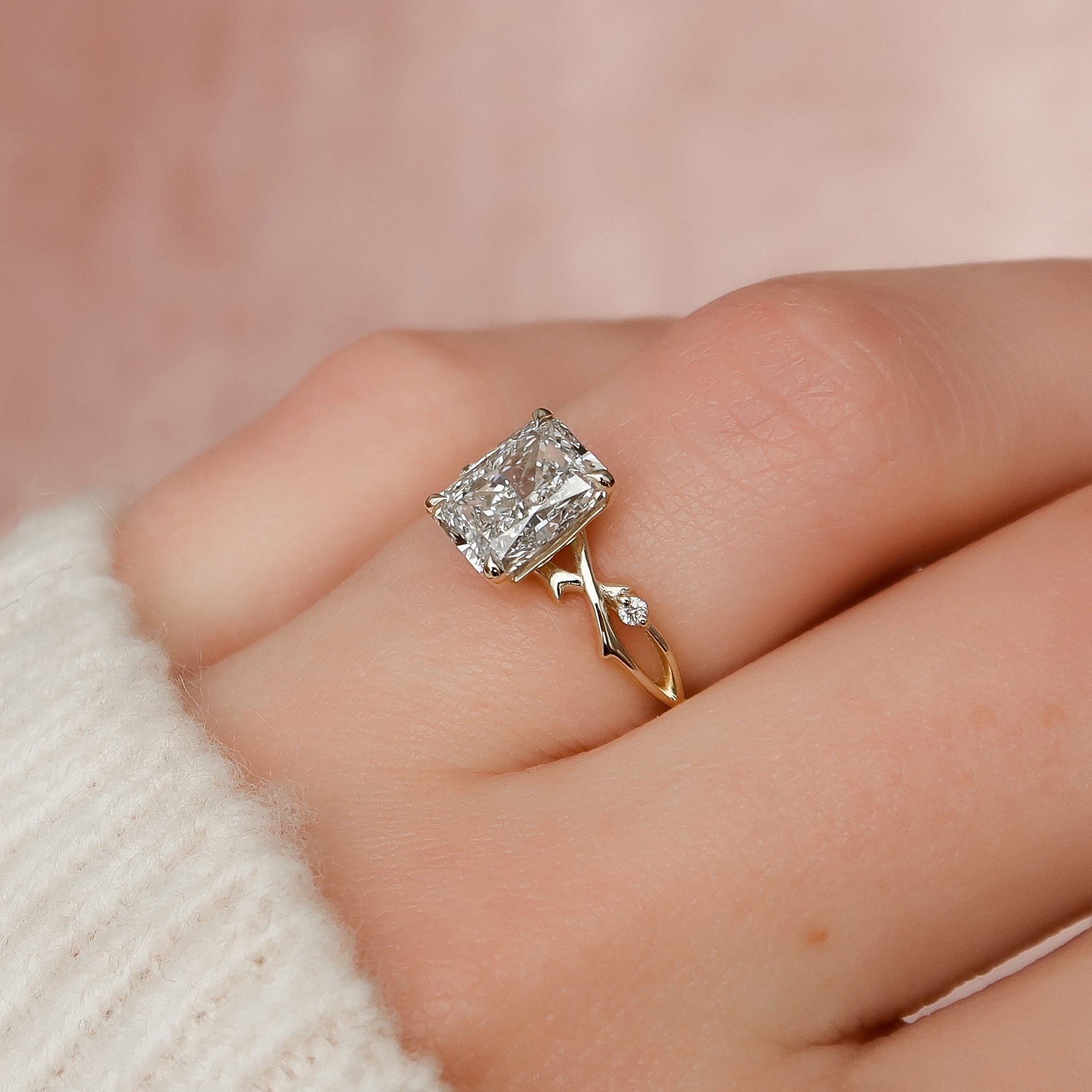 Radiant Cut Lab-Grown Diamond Ring | Taylor Custom Rings