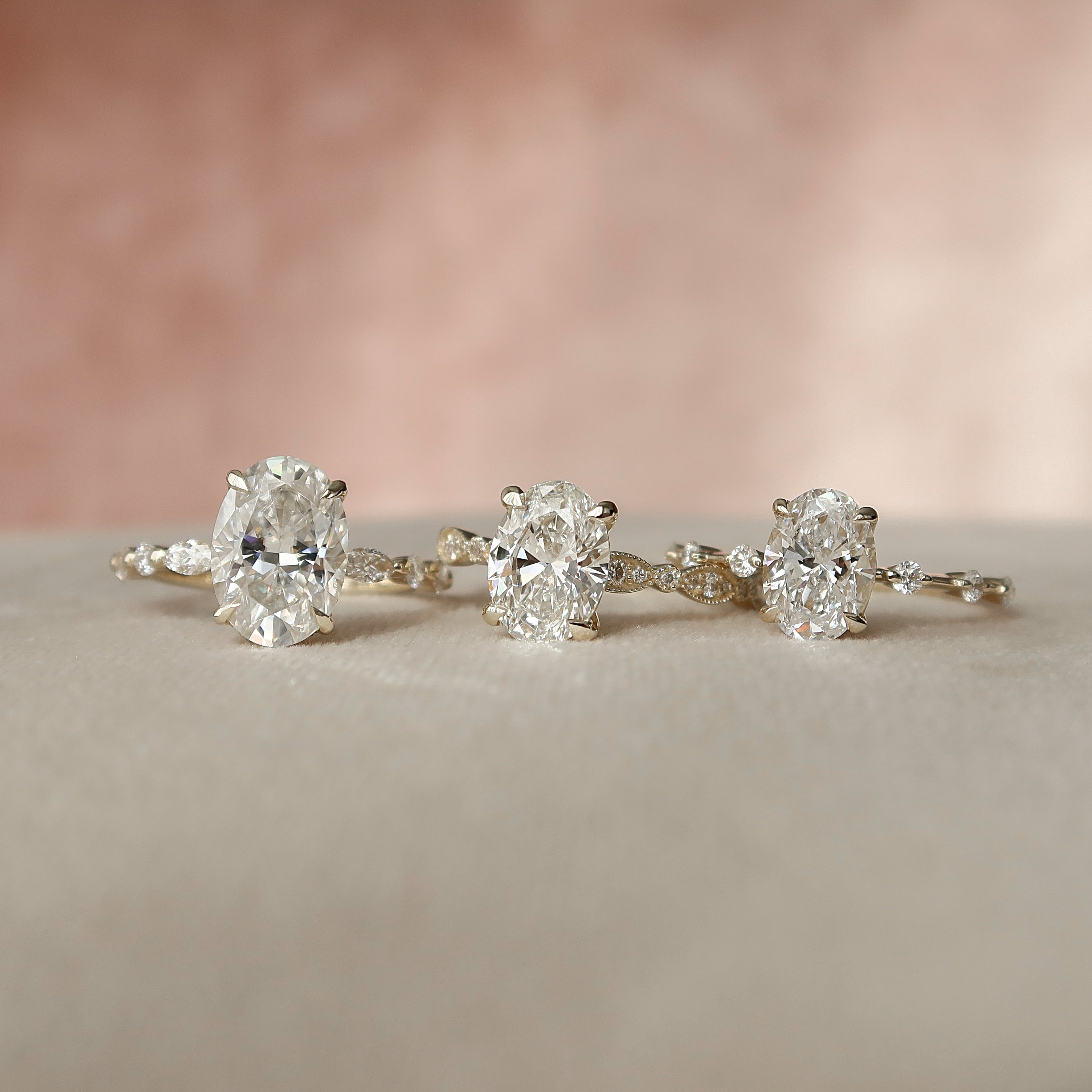 Buy 14K Solid Gold Simple Elegant Engagement Rings, Circle Diamond  Engagement Ring, Beautiful Diamond Engagement Rings, Round Engagement Rings  Online in India - Etsy