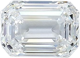 0.6 Carat H VVS1 Emerald Natural Diamond