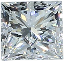 0.5 Carat E VS2 Princess Natural Diamond