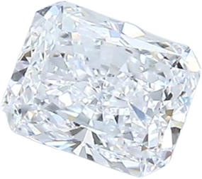 0.5 Carat D VS2 Radiant Natural Diamond
