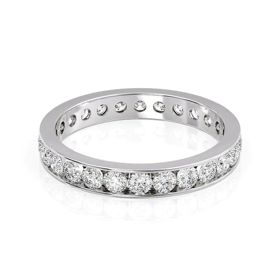 1.2ct Round Channel Eternity WG