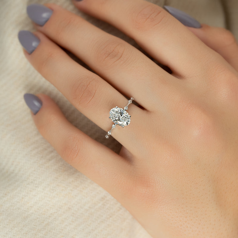 The Penelope - Engagement Ring Made in White Gold