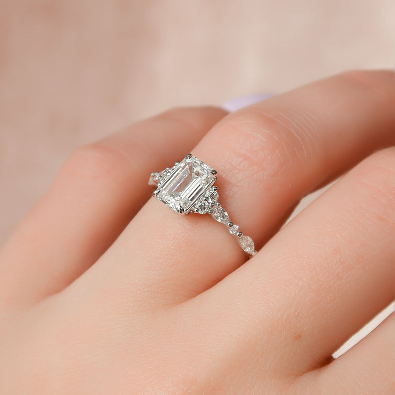 The Kristen - Engagement Ring Made in White Gold