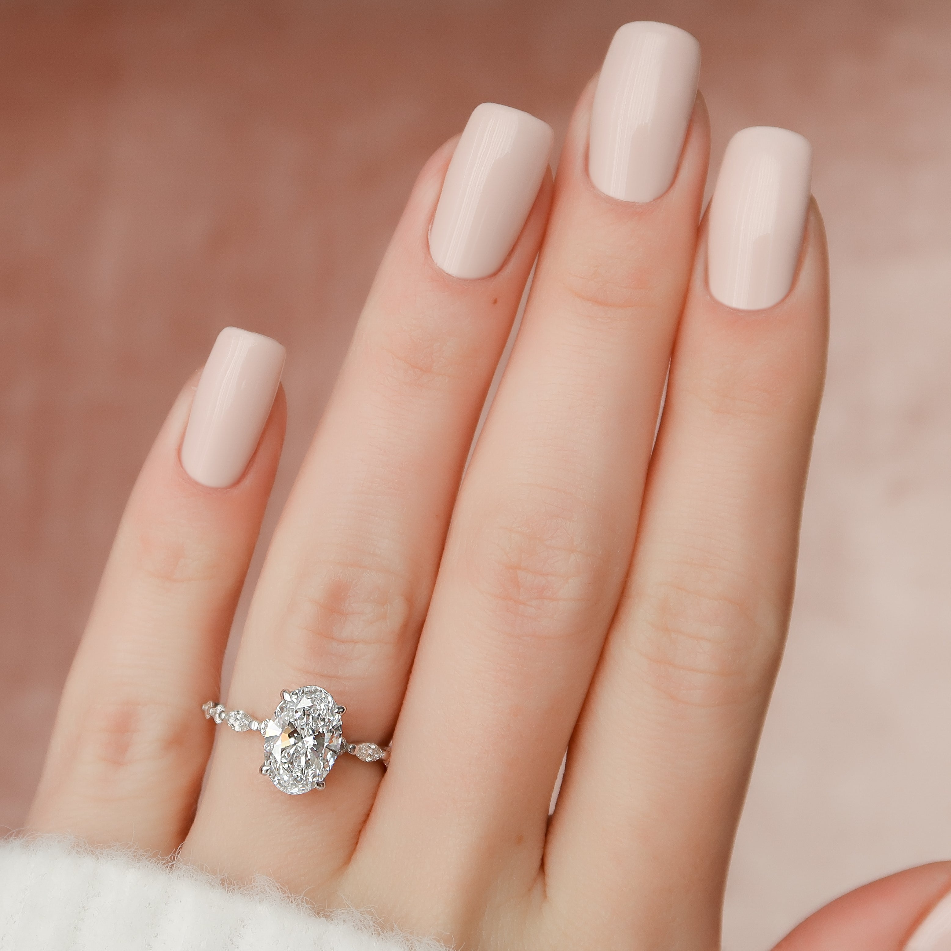 Diamond Engagement Ring, Unique Halo Design With 1 Carat Diamond Cente –  mondi.nyc