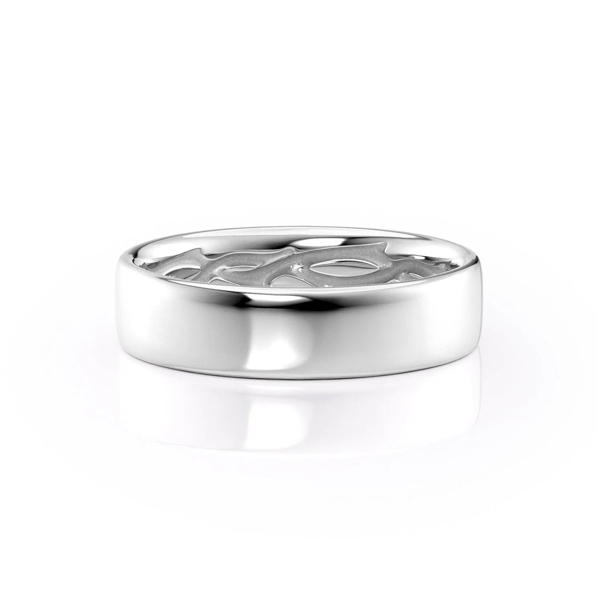 14k White Gold 5mm The Hidden Twig Cigar 18k White Gold 5mm The Hidden Twig Cigar
