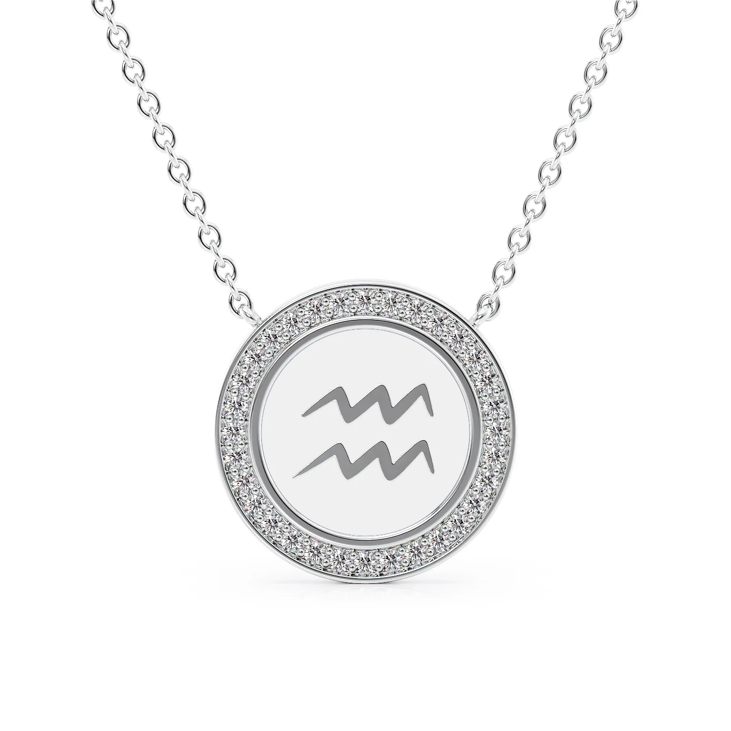 Zodiac Sign Aquarius Necklace – Dark Star Jewelry