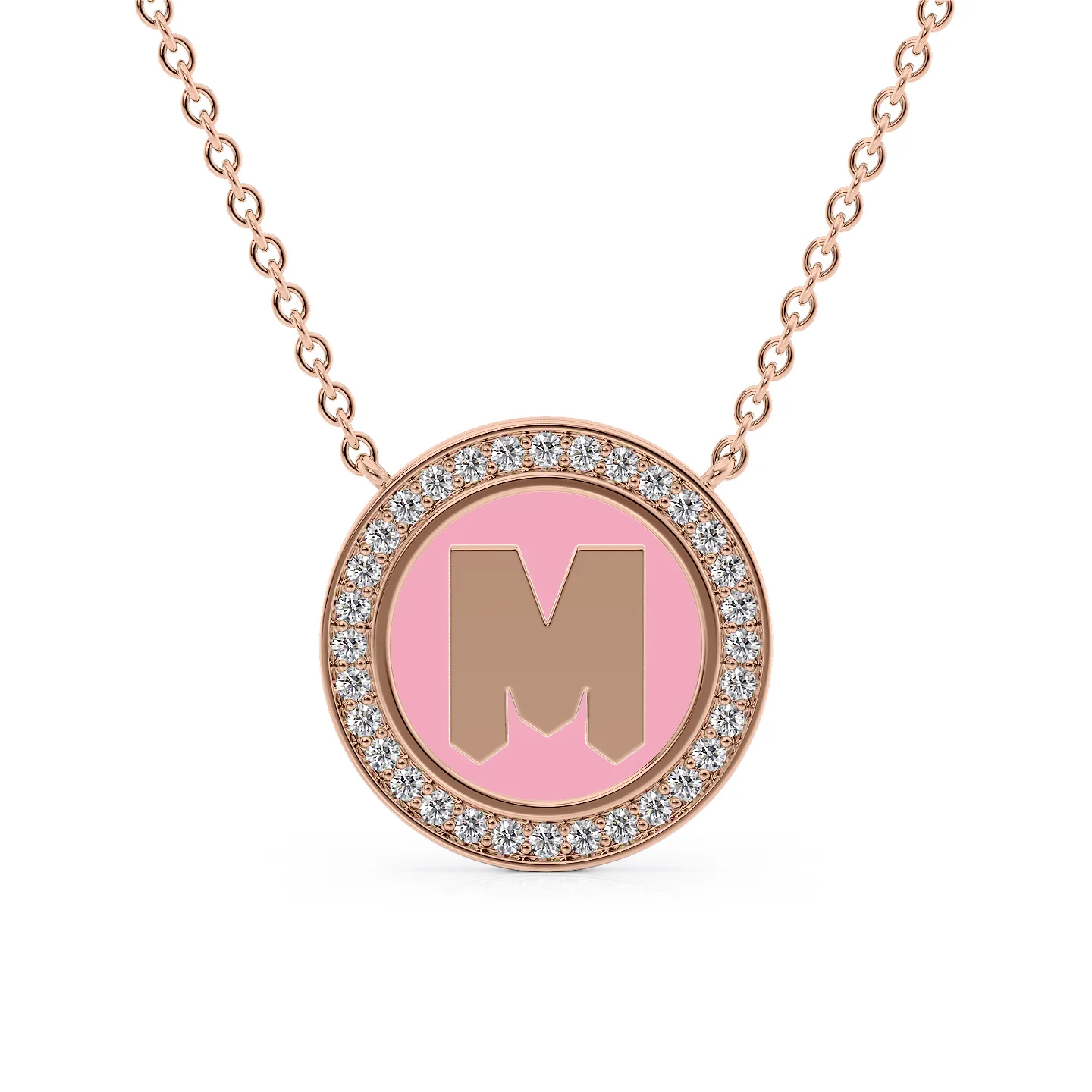M - Letter Name Necklace Initial Necklace – Segal Jewelry